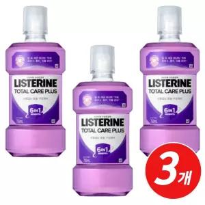 리스테린 잇몸 치석 토탈케어 플러스 구강청결제 750ml x 3개 입냄세제거제 가글액 구취제거제 마우스워시