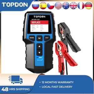 TOPDON BT200 12V 자동차 배터리 테스터 디지털 진단 분석기 차량 크랭킹 충전 스캐너 도구