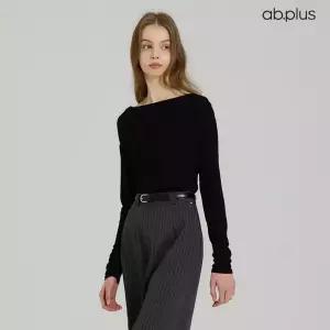 [ab.plus] 드레이프 셔링 긴팔 티셔츠 (LSA5MK36A)