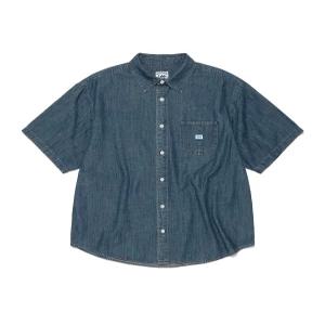 LEE 로코 포켓 데님 반팔 셔츠 인디고 미듐 LE2602SS03 IM