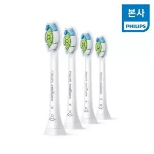 [필립스](마산점)소닉케어 W 옵티멀 화이트 칫솔모 화이트 4개입 HX6064/14