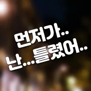 초보운전 자동차스티커 먼저가/차량용/스티커/차량/반사/자석/입체/레터링/안전/자동차/글자/어르신/운전중