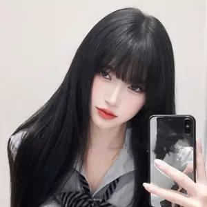 여장 가발 생머리 세트 여성 메쉬망 통가발 코스프레 머리