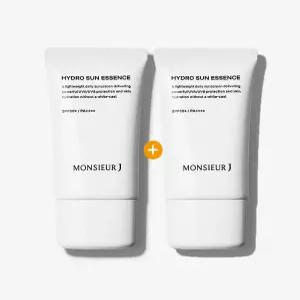 백탁없는 선크림 무슈제이 하이드로 선에센스 스며드는선크림 골프 서핑 50ml 2개