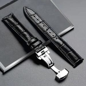 Tissot 교체  16mm/18mm/20mm/22mm/24mm 용 세이코 론진  가죽 시계 호환용 호환용 밴드 호환  플라이 버클