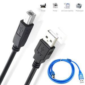 1.5m 3m 5m 스캐너 리드 라인 데이터 동기화 USB 2.0 케이블 타입 A 남성-남성 3D 라벨 프린터 코드 (델, HP, 캐논, 엡손용)