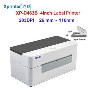 Xprinter 4인치 열전사 라벨 프린터 XP-D463B/D362B 26mm-116mm 용지용 바코드 스티커 DHLFedex Express