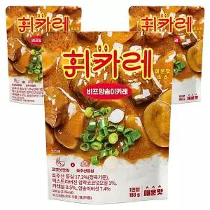 휘카레 한남동 비프양송이카레 매운맛 180g 3개
