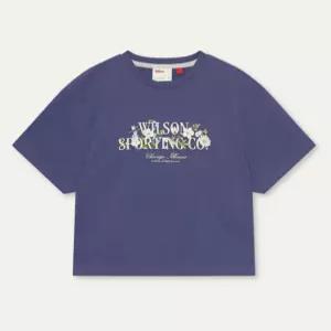 윌슨 퓨어드라이 블라썸 크롭 티셔츠 W B1 W261002TTS34 PNY WHT
