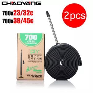 CHAOYANG 자전거 내부 튜브 카메라 Schrader Presta 분리형 에어 깍지 700x2 3c 25c 28c 32c 35c 38c 45c