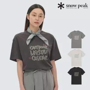[스노우피크]냉감 여성 롱 반팔 티 S24MWFTS73