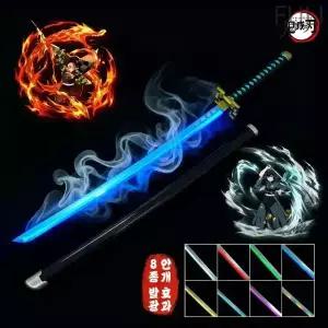 귀멸의칼날 LED 안개 일륜도 미스트 분사 발광 카타나 검 귀칼 굿즈