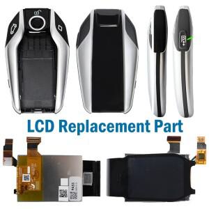 LCD 디지털 리모컨 교체 부품 자동 스마트 키 디스플레이 화면 전원 버튼 고무 BMW 5/7용 액세서리