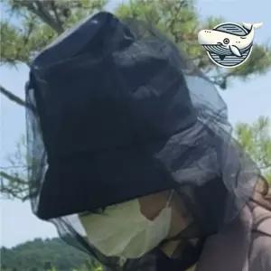 모기 벌레방지 양봉 안전모자 머리에 씌우는 얼굴 모기장 얼굴 가리개