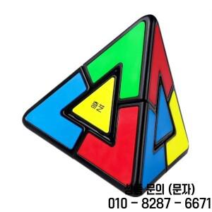 QiYi Idea Duo Pyramind 2x2 이상한 모양 피라미드 매직 큐브 교육 퍼즐 Magico 장난감 생일 크리스마스 선