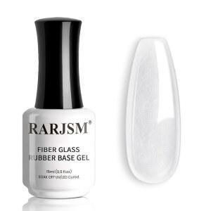 RARJSM 투명 섬유 유리 고무 베이스 건물 자외선 LED 홈이 폴리시로 코팅 수리 위해서는 젤에 강화 담아 필요 15ml 담급니다 손톱을 병에 부러진 네일 브러시를