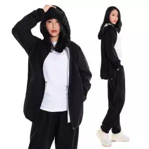핫슈트 땀복 지투 풀지퍼 세트 블랙