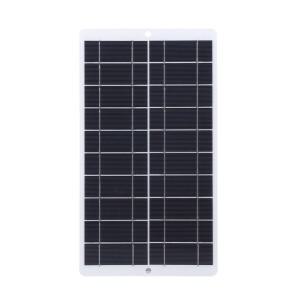 10W 5V 태양광 패널 미니 충전기 배터리 호환용 클립  카라비너 포함 팬 야외 램프 펌프용