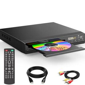DVD플레이어 멀티 지역 HD 1080P DVD 플레이어 디스크 디지털 CD 시어터 EVD TV MP3