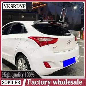 ABS 플라스틱 탄소 섬유 룩 해치백 SUV 루프 리어윙 바디 키트 액세서리 2013- 현대 I30 스포일러에 사용