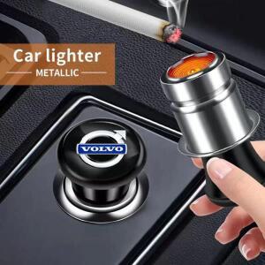 볼보 RDESIGN XC90 S60 S80 S90 V40 V60 차량용 시가 라이터 알루미늄 플러그 자동차 엠블럼 전원 어댑터