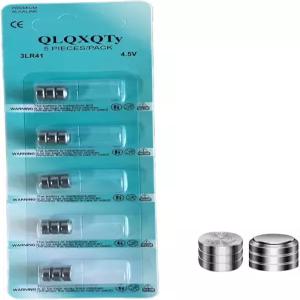 QLQXQTy 5팩 3LR41/ 3AG3/ 3x392 모든 보어사이트 카트리지용 교체 배터리 4.5V