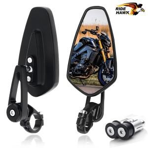 호환 그롬 MSX125 CB500F  MT-03 FZ-07 가와사키 Z125 Z650 Z900용 바이크 오토바이 핸들바 엔드 미러