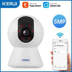 KERUI 미니 실내 무선 5MP WiFi IP 카메라 홈 보안 CCTV 감시 카메라 Tuya 스마트 자동 추적 Onvif
