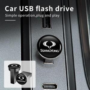 자동차 음악 U 디스크 USB 플래시 드라이버 스토리지 메모리 스틱, 쌍용 액티언 코란도 렉스턴 로디우스 티