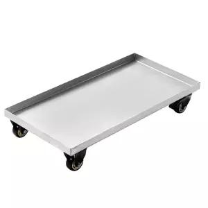 스텐 화분 받침대 이동식 바퀴달린 내경 휠 인클로저 선반 35x35 3인치 이동