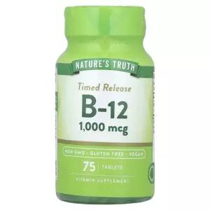 타임 릴리스 비타민 B12 75정 (타블렛당 1000mcg) 네이처스 트루스