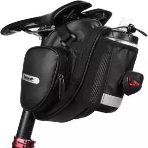 Rhinowalk 사이클링 시트 포스트 병 홀더 안장 가방과 MTB 산악 로드 바이크용 물병 포켓 포함
