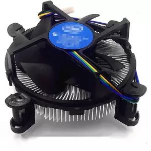CPU 쿨러 알루미늄 선풍기 사무실 PC 컴퓨터용 4 핀 커넥터 인텔 코어 I3 i5 i7 소켓 1150 11551156 3.5 인