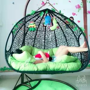 라탄그네의자 매장용 1인용 둥지의자 2인용 요람의자