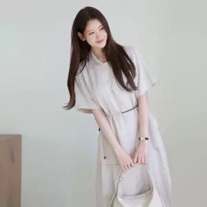 [르포엠]아일라 비스코스 린넨 블렌드 원피스