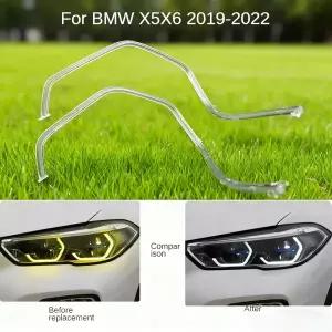 BMW 호환 X5 X6 G05 - DRL 라이트 가이드 플레이트 라이트 가이드 튜브 헤드라이트 주간 주행등 엔젤 아이