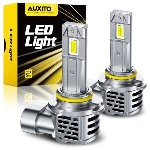 AUXITO 2개입 M6S 캔버스 H11 HB3 9005 HB4 LED 램프 헤드라이트 전구 키트 강력한 6500K 12V 자동차용 터