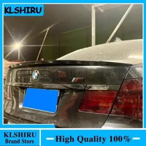 2008-2014 BMW 호환 7 시리즈 F01 F02 740i 750i ABS 소재 블랙 카본 리어 트렁크 리드 카 윙 덕테일 립 스