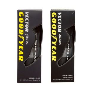 Goodyear 도로 자전거 타이어 벡터 4 계절 700x30C/28C 타이어 튜브리스/튜브 클린처 접이식 자갈 사이클링