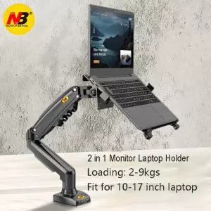 2 in 1 NB NEW F80 FP-2 17-30 모니터 10 -17 노트북 데스크탑 홀더 컴퓨터 마운트 스탠드 클램프