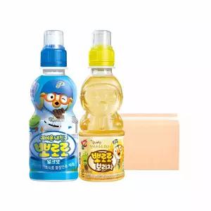 팔도 뽀로로 음료수 235ml 4종 혼합 24입 (밀크12 + 보리차12)