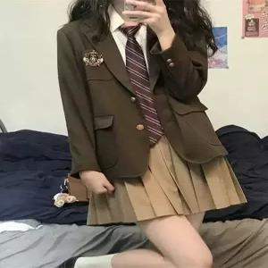 스쿨룩 영국스타일 교복 세라복세트 놀이공원 댕댕구리 하이틴 스커트 세일러복 코스프레