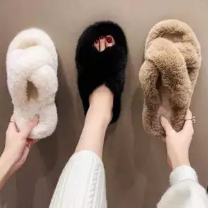 털슬리퍼 소프트크로스털슬리퍼 털슬리퍼 예쁜신발 여성슬리퍼 여성털슬리퍼