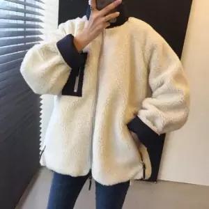 양면후리스 여성용 집업 점퍼 자켓 외투 오버핏