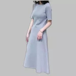 여름 데일리룩 A라인 원피스 심플한 반팔