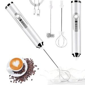 미니거품기 전기 우유 FROTHER 휴대용 USB 계란 커피 믹서 가정용 충전식 비터 주방 거품기