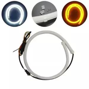 플렉시블 12V 듀얼 2색변환 화이트 옐로우 방수 면발광 LED스트립바 60cm (HCL1004)