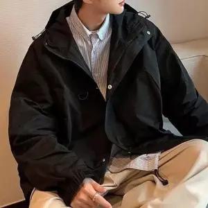 남여공용 기본 디자인 야상 자켓 오버핏 깔끔한 무지 (9631906)