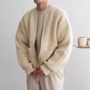 남성 루즈핏 니트가디건 집업 아우터 세련된 트랜디한 (44293880)