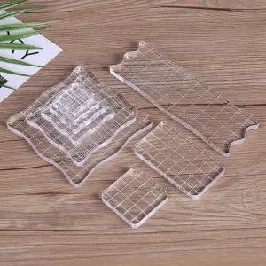 DIY Scrapbooking에 대 한 투명 인감 스탬프 블록 명확한 사진 앨범 장식 아크릴